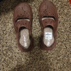 Nike Brown Slip-On Athletic Shoes